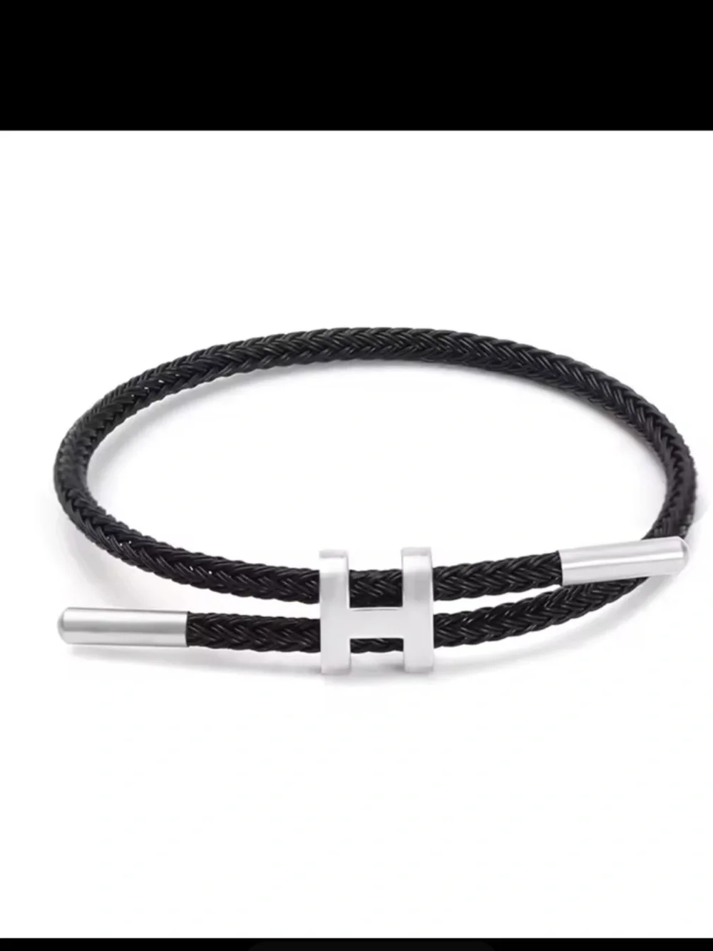 H buckle look fashionable rope bracelet